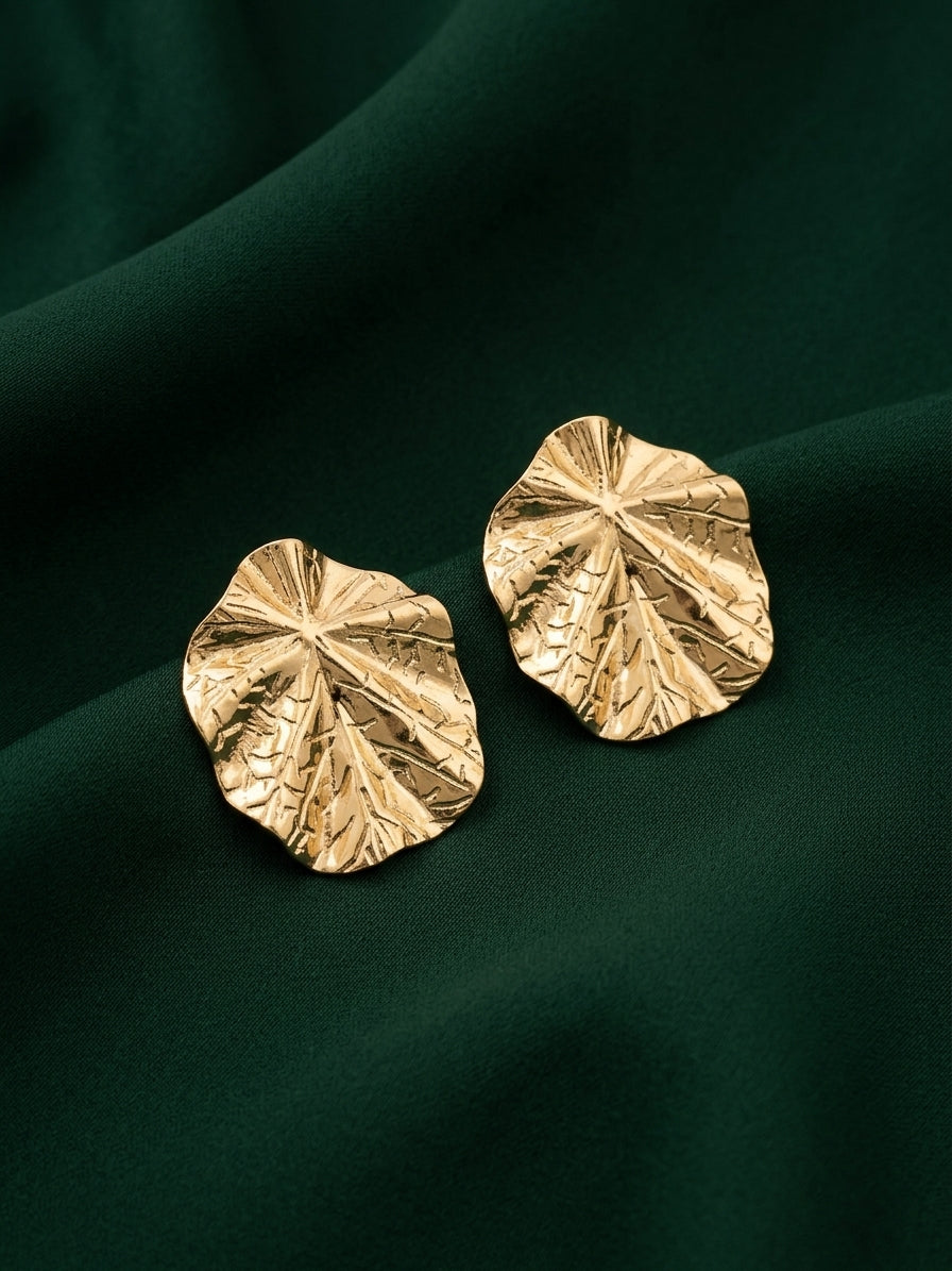 Gold Plated Contemporery Earrings