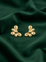 Gold Plated Contemporery Earrings