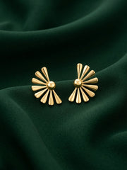 Gold Plated Contemporery Earrings