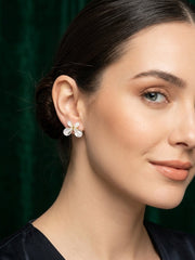 Fancy Beaded Flower Studs