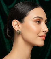 Gold pleated Studs
