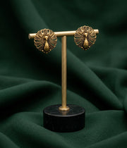 Gold pleated Studs