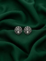 Silver Plated Peacock Studs