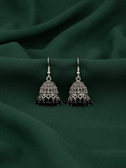 Silver Plated Oxidized Fancy Jhumki