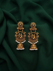 Gold Plated Beaded Earrings For Women