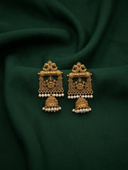 Gold Plated Pearls Beaded Earrings For Women