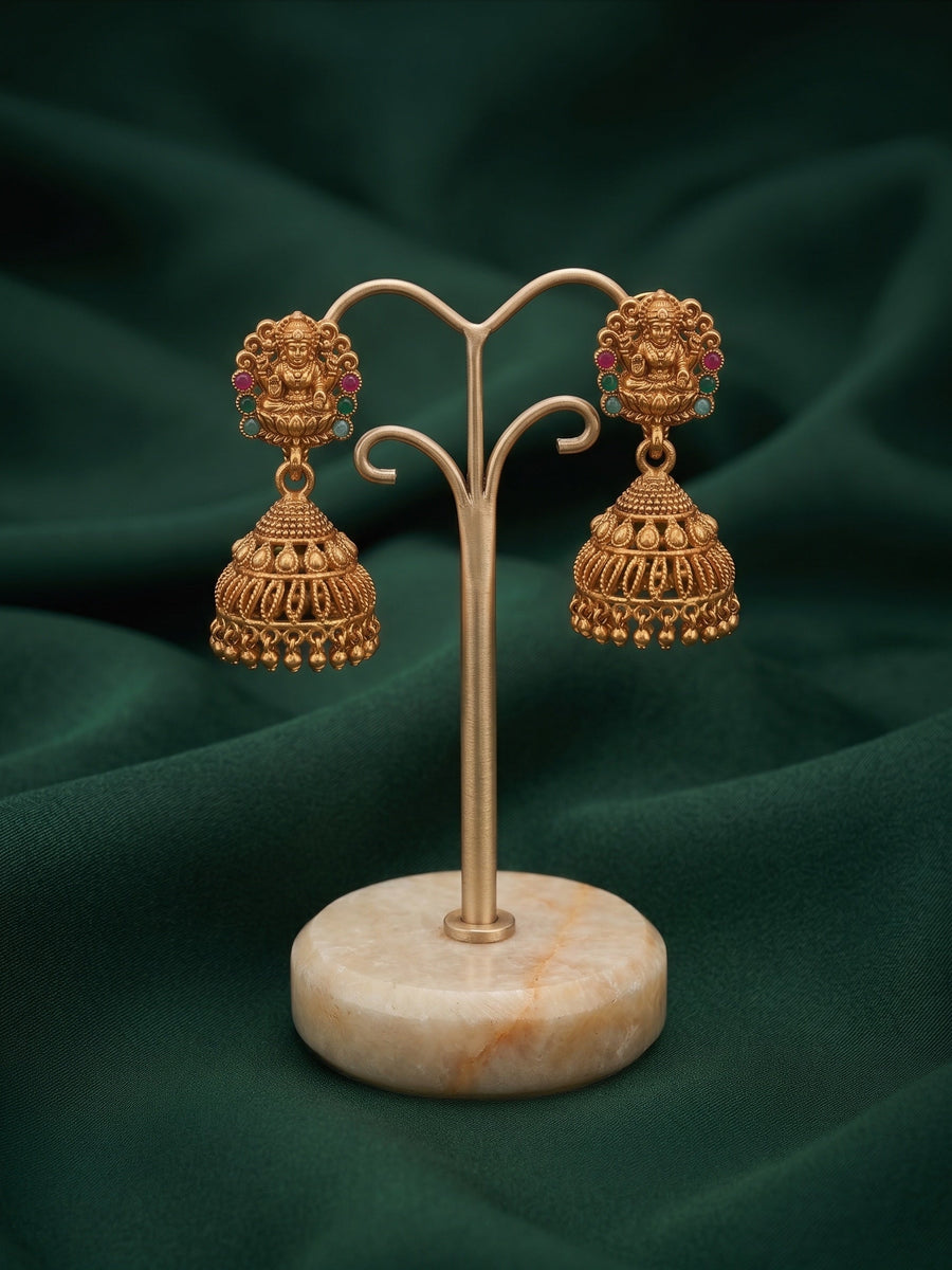 Gold Plated Indo-Western Jhumka