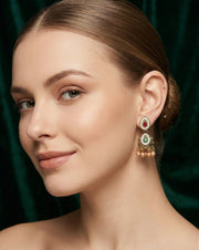 Gold Oxidized Fancy Jhumki