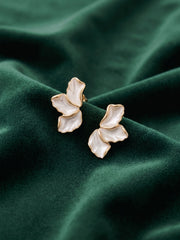 Gold Plated Fancy Half Flower Studs