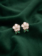 Gold Plated Fancy Flower Studs