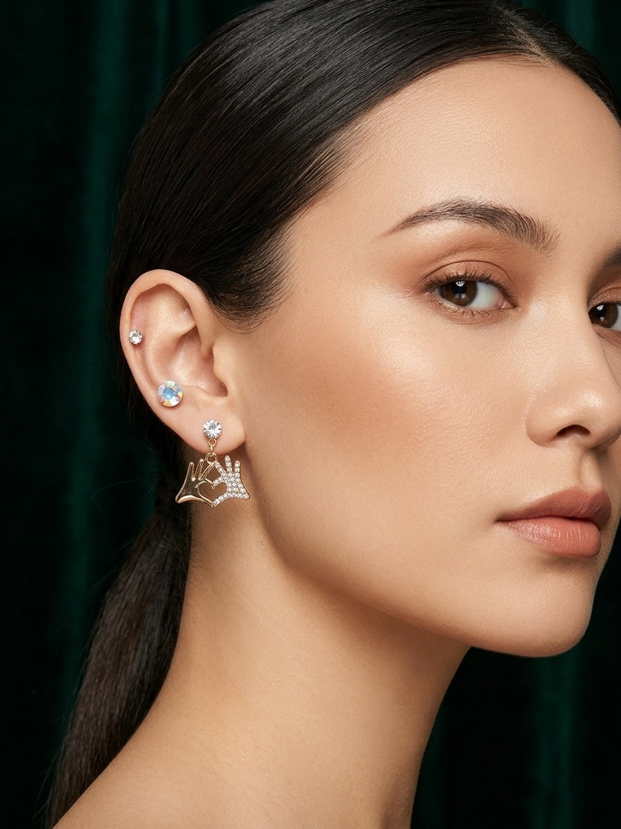 Pack Of 7 Unique-Design Mini Studs For Women