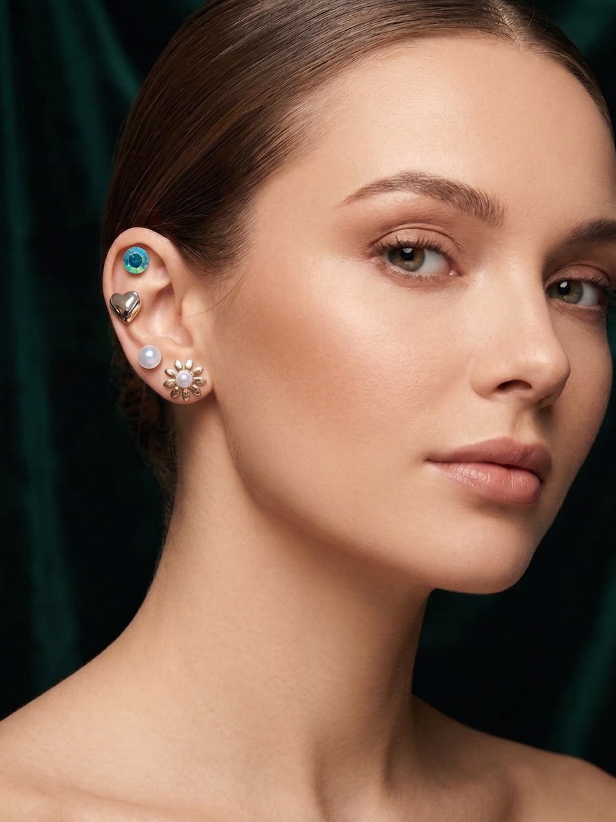 Pack Of 7 Unique-Design Mini Studs For Women