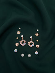 Pack Of 7 Unique-Design Mini Studs For Women