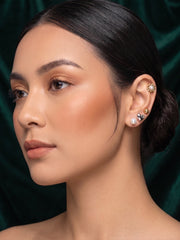 Pack Of 7 Unique-Design Mini Studs For Women