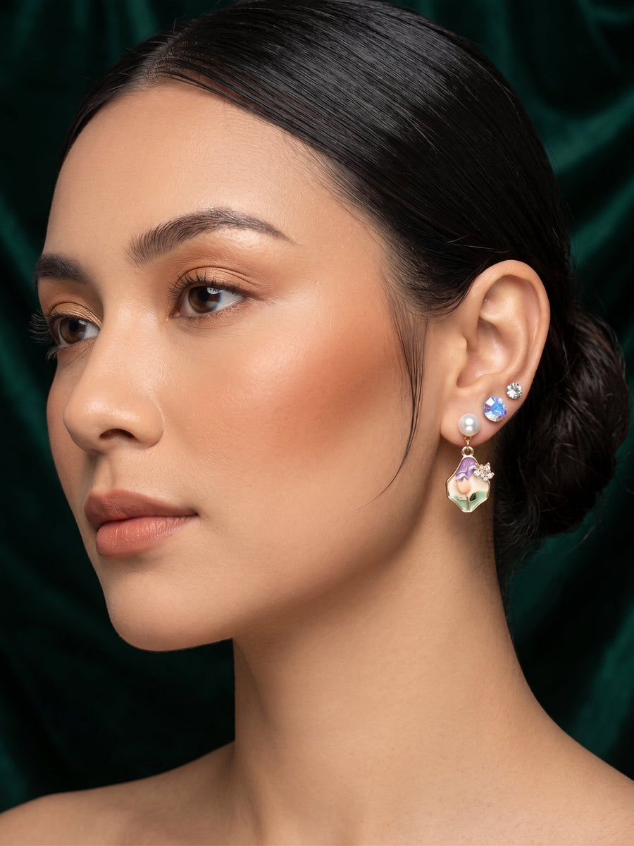 Pack Of 7 Unique-Design Mini Studs For Women