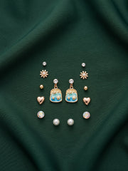 Pack Of 7 Unique-Design Mini Studs For Women