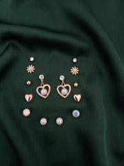 Pack Of 7 Unique-Design Mini Studs For Women