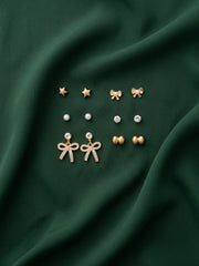 Pack Of 6 Unique-Design Mini Studs For Women