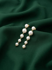 Gold Toned Beautiful Sea Shell Balli Hoops For Women