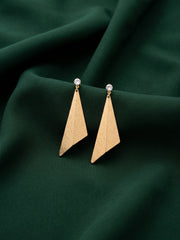 Gold Plated Contemporery Earrings