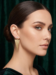 Gold Plated Contemporery Earrings