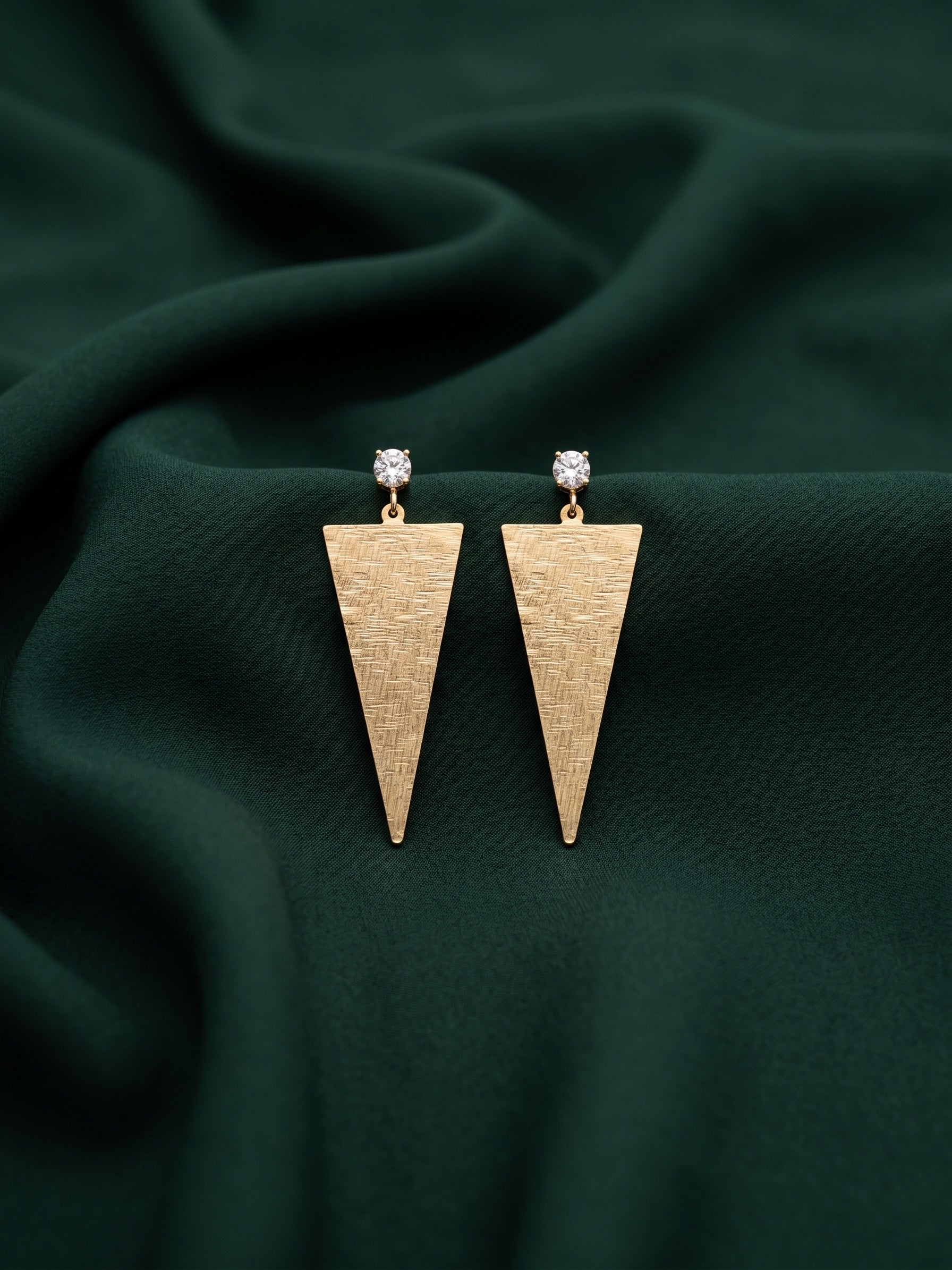 Gold Plated Contemporery Earrings
