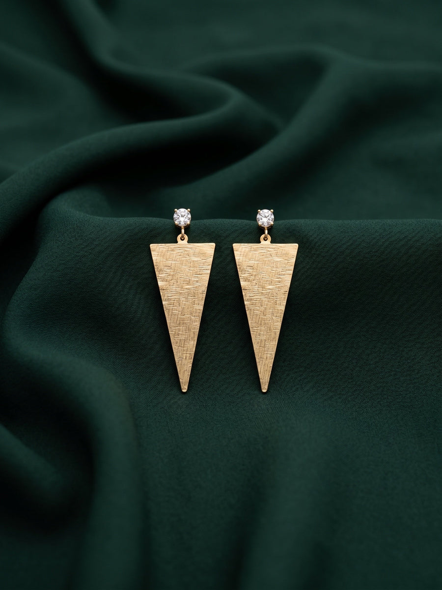 Gold Plated Contemporery Earrings