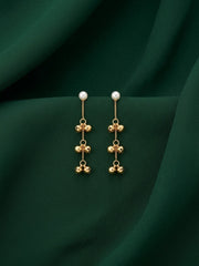 Gold Plated Tassels Drop Earrings