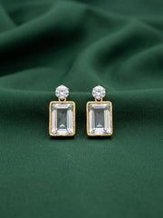 Gold Plated Fancy Stone Earrings