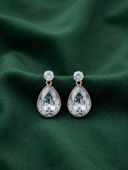 Silver Plated Diamond Earrings