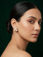 Gold Plated Fancy Beaded Studs