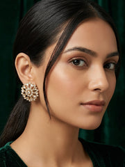 Gold Plated Fancy Beaded Studs