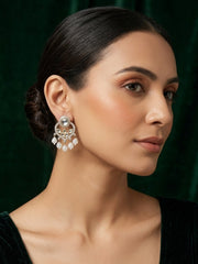 Silver Plated Fancy Beaded Earrings