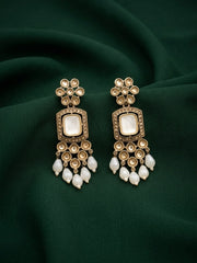 Gold Plated Fancy Beaded Earrings