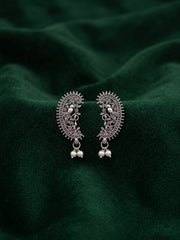 Silver Plated Oxidized Fancy Earrings