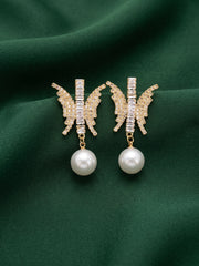 Gold Plated Butterfly Earrings