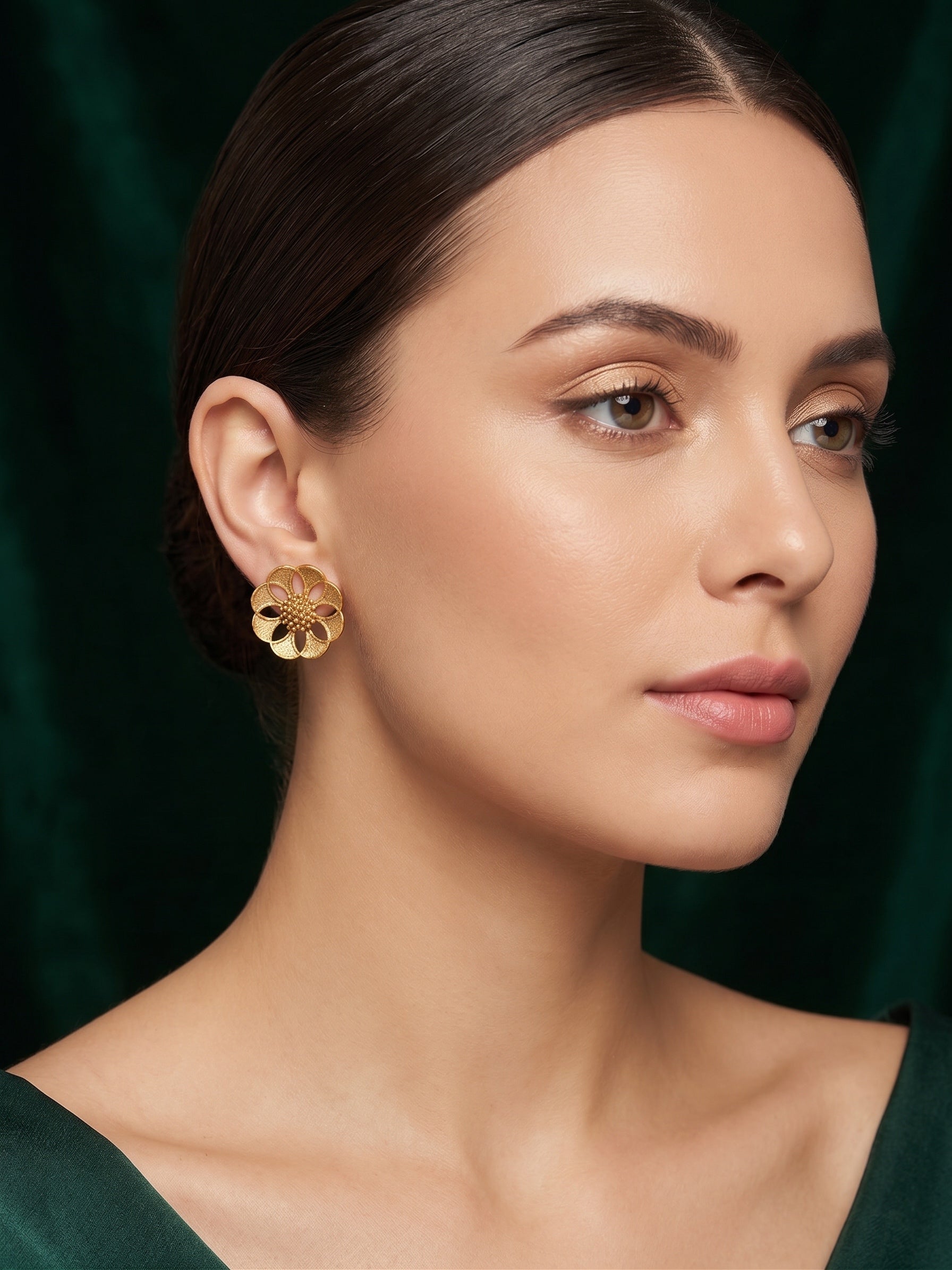Gold Plated Fancy Studs