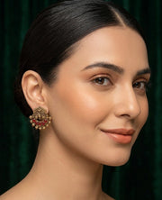 Women Gold-Toned Ethnic Style Studs