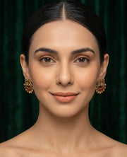 Women Gold-Toned Ethnic Style Studs