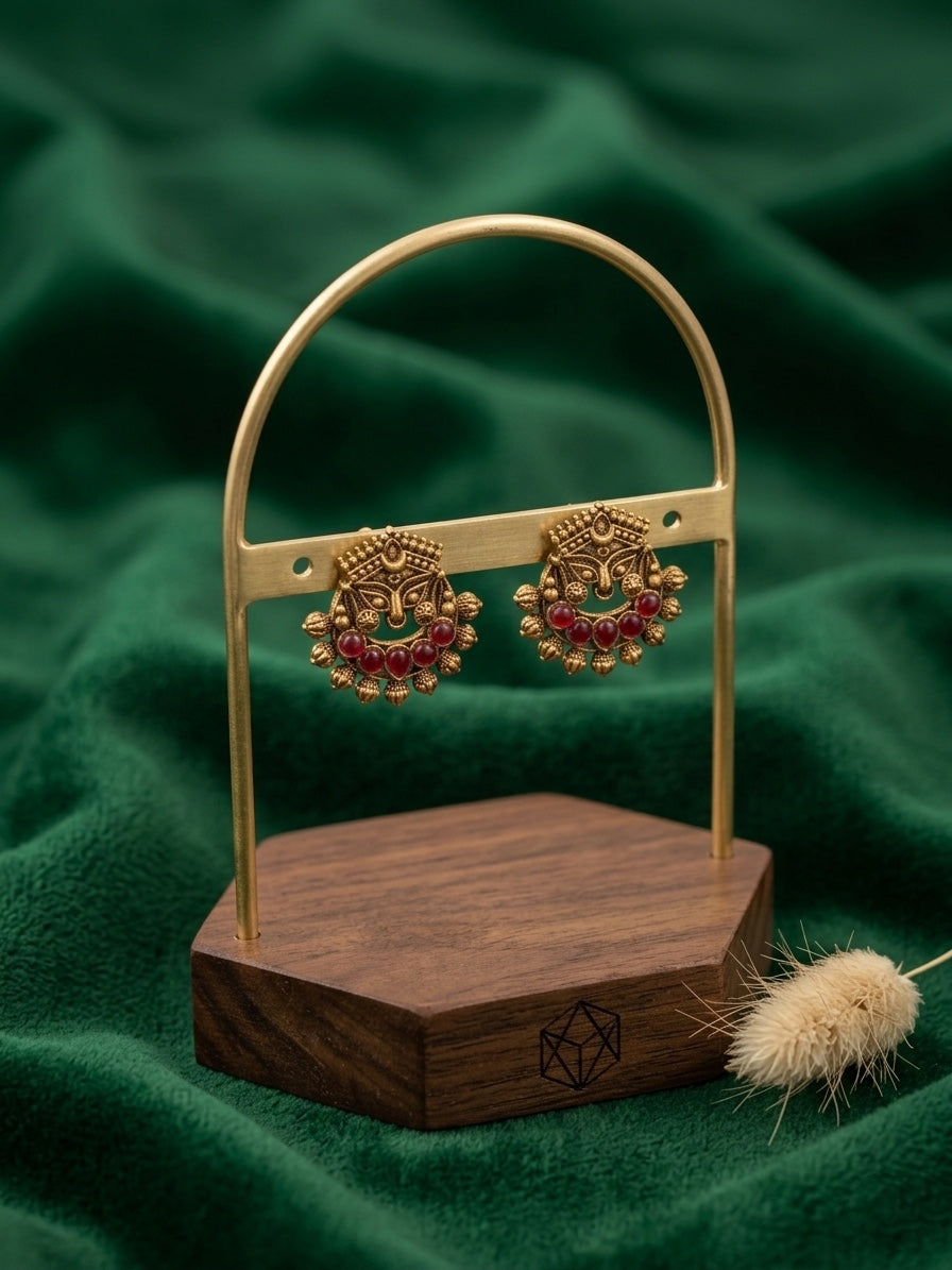 Women Gold-Toned Ethnic Style Studs