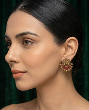 Women Gold-Toned Ethnic Style Studs