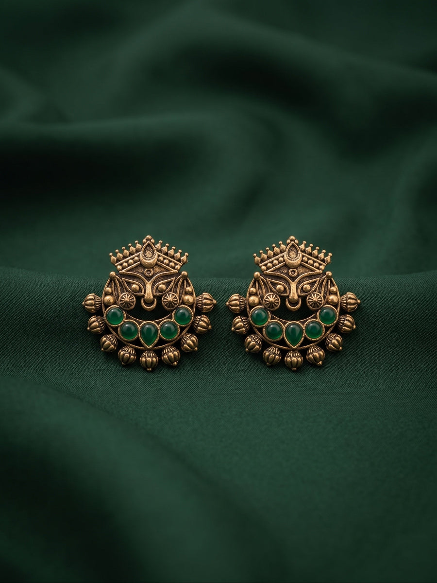 Women Gold-Toned Ethnic Style Studs