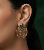Women Gold-Toned Traditional Ethnic Contemporary Drop Earrings