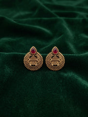 Women Gold-Toned Traditional Ethnic Contemporary Drop Earrings