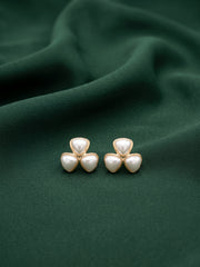 Women Gold Plated Beaded Trendy Studs