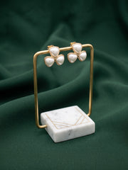 Women Gold Plated Beaded Trendy Studs