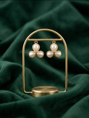 Women Gold Plated Beaded Trendy Studs