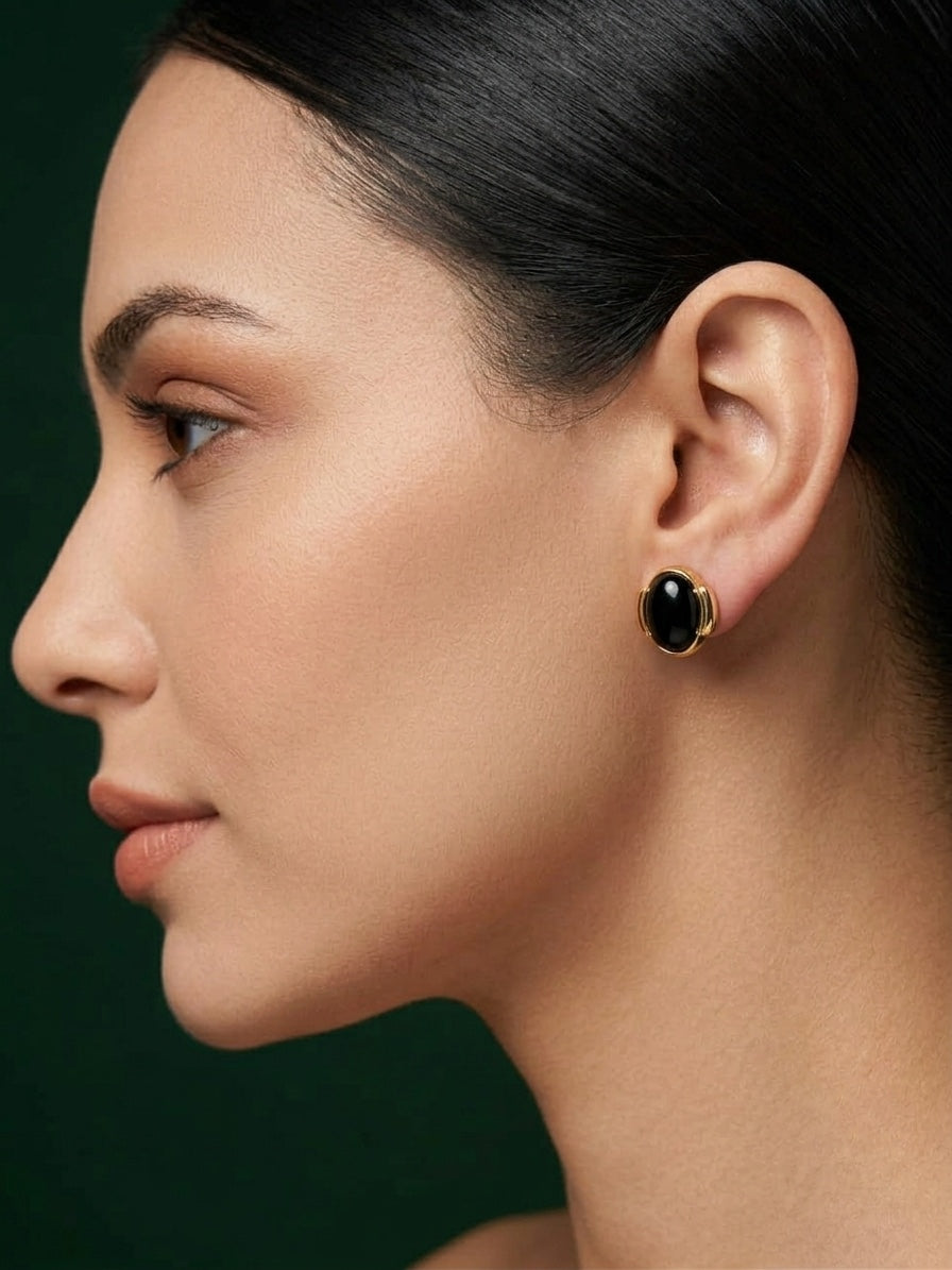 Women Gold Plated Beaded Trendy Studs