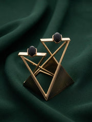 Women Gold Plated Beaded Trendy Studs