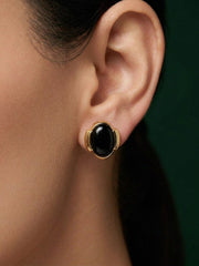 Women Gold Plated Beaded Trendy Studs